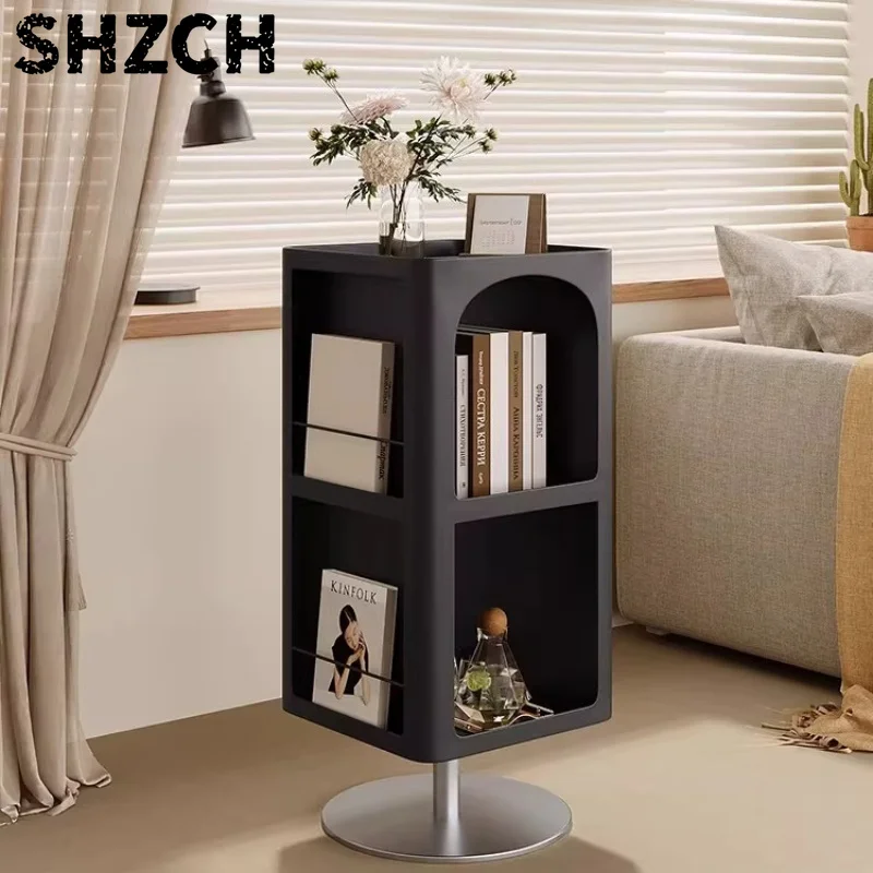 portariviste-girevole-in-metallo-minimalista-organizzatore-di-lusso-per-soggiorno-tavolino-creativo-da-divano-libreria-sottile-versatile