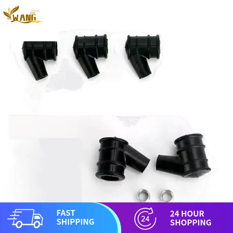 

200sets Chainsaw Ignition Coil Spark Plug Cap Rubber Cover boot for Stihl 4500 5200 5800 45CC 52CC Grass trimmer Mower Blower