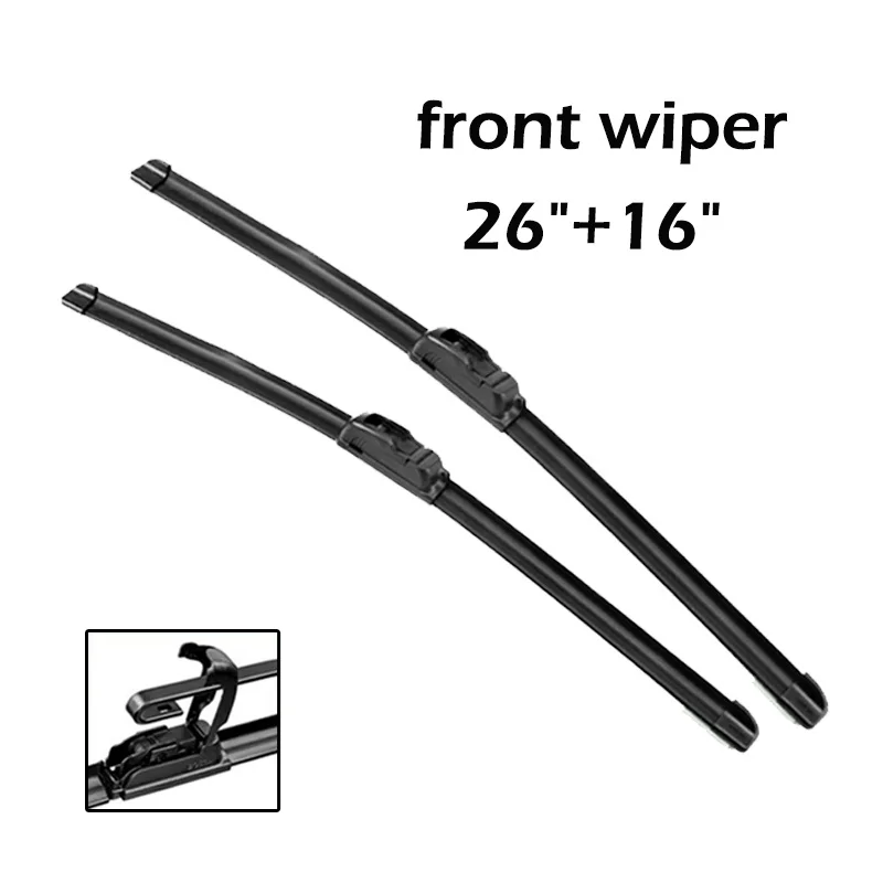 Wiper Front & Rear Wiper Blades Set Kit For Toyota Auris Hatchback French BUILT 2006 07 08 09-2012 Windshield Windscreen Window