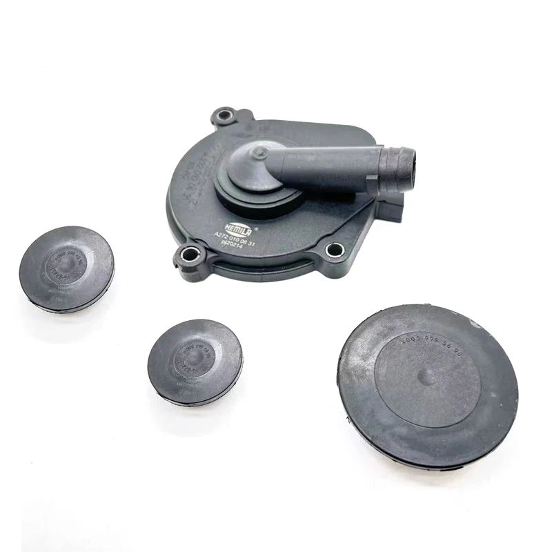 High Quality Engine Oil Separator Cover + Camshaft Cap Set For Mercedes Benz OEM A2720100631 A0009986590 A0009985690