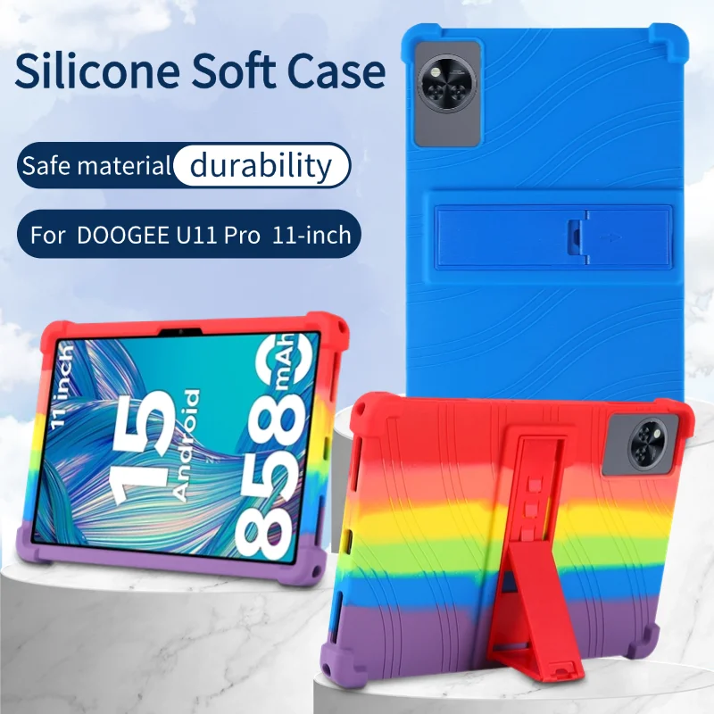 For DOOGEE U11 pro 11 inch protective case with anti drop strap bracket silicone cover Child Friendly