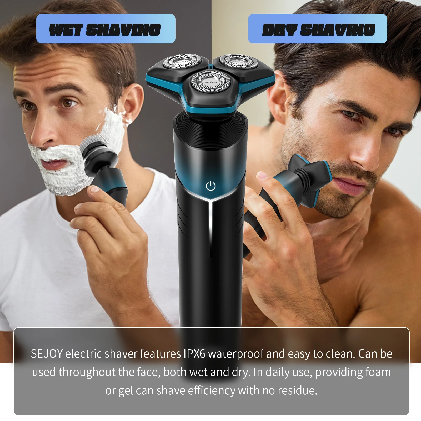 ماكينة حلاقة كهربائية 5 في 1 من SEJOY، ماكينة تشذيب الشعر القابلة لإعادة الشحن، ماكينة حلاقة الأنف، ماكينة قص شعر اللحية اللاسلكية الاحترافية
