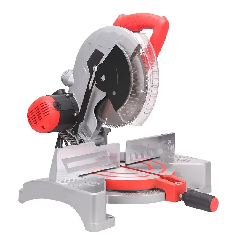 10 Inch 255 MM Miter Saw 1800W MultiFunction Cut Wood Aluminum Adjustable Angle 045 Degrees Aluminum Cutting DIY Cut off Machine