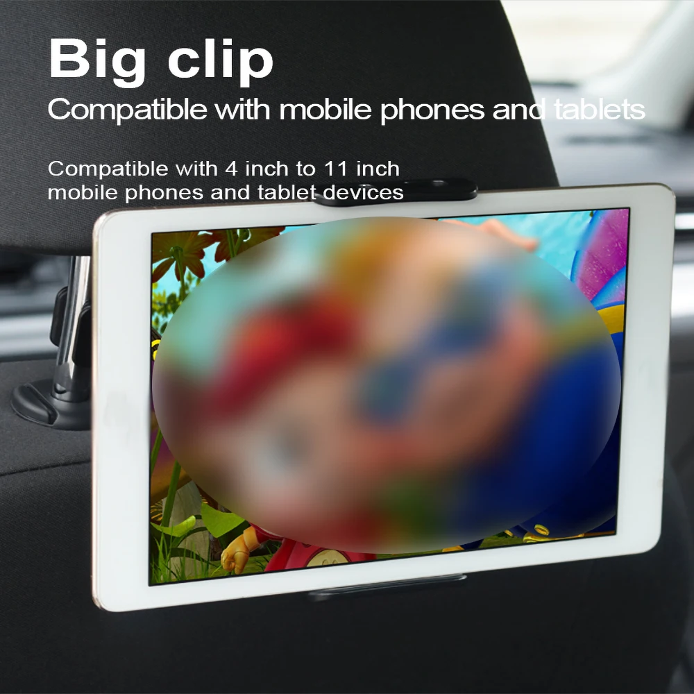 Universal Car Back Seat Headrest Mount Holder Car Rear Pillow Phone Stand for  For iPad Air 1 2 Mini Tablet PC Bracket