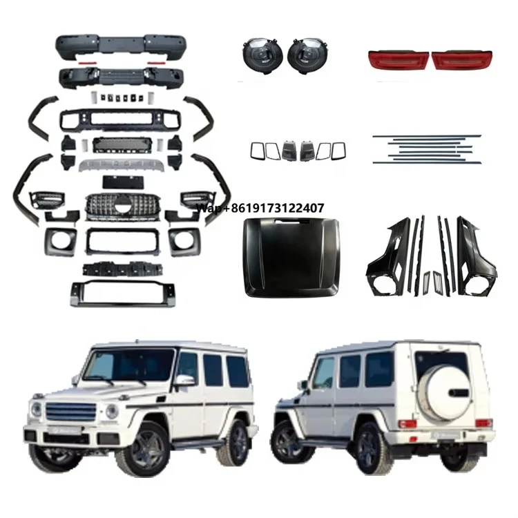 Car Body Kit Of The Front Bumper Assembly Center Grille For G class W463 G63 G500 upgrade to 2019 w464 G63 G550