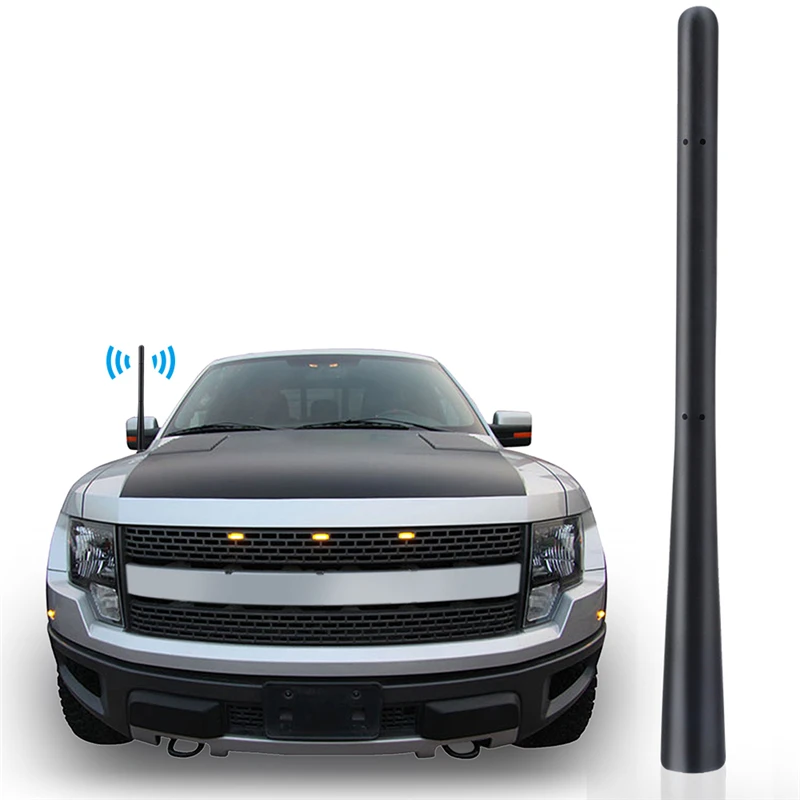 7inch Car Antenna For Ford Raptor F-150 1990 - 2021 F150 AM FM Auto Roof Aerial Radio Signal Amplifier Antena Car Accessories