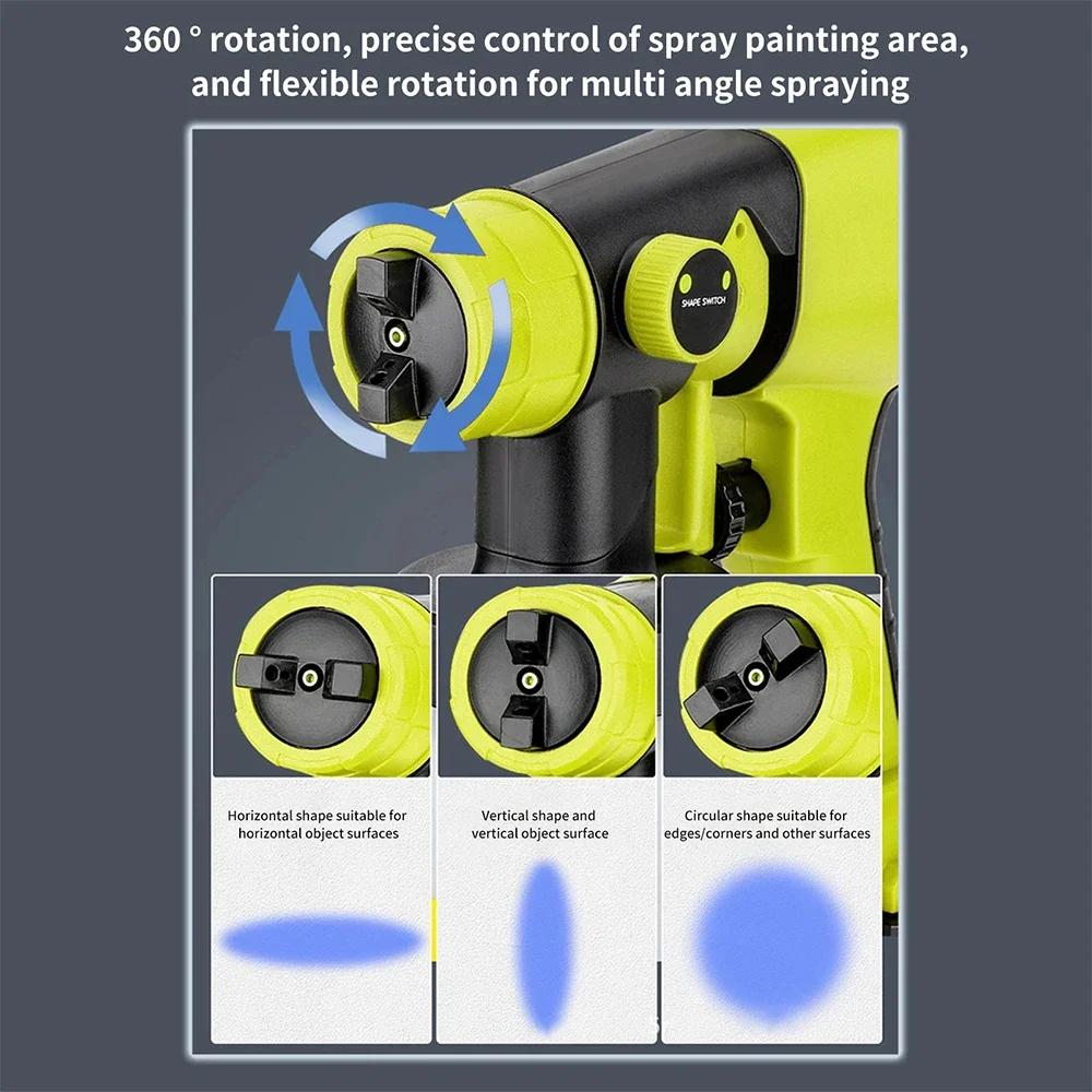 Multifunction Wireless Spray Gun Portable Electric Spray Gun Household Electric Paint Sprayer For Ryobi 18V 20V Lithium Battery