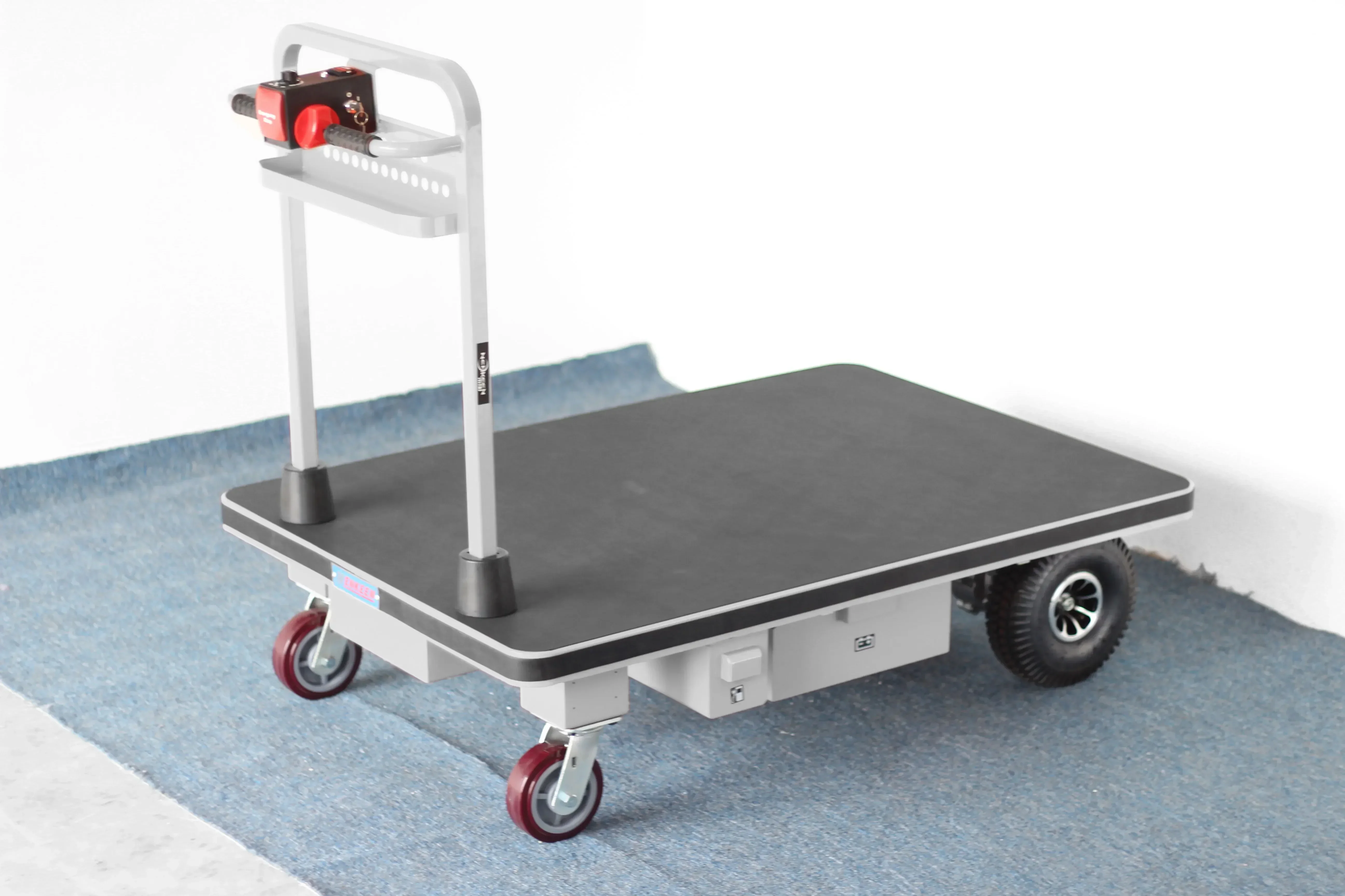 NK 114 Heavy    Mover Trolley 1000KG Powered Flatbed Cart Material Handling Logistics Electric Trolley