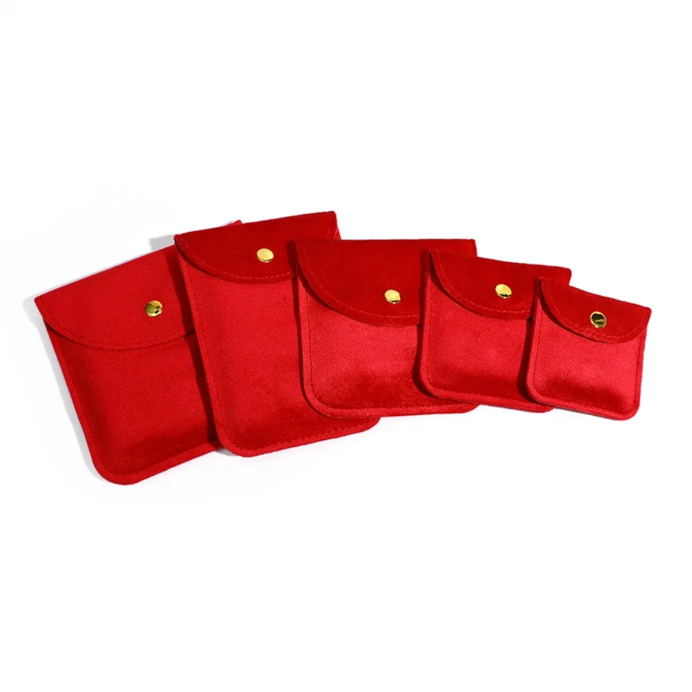 

5Pcs Velvet Jewelry Packing Bag Rings Necklace Bracelet Earrings Jewelry Storage Case Organizer Large Capacity