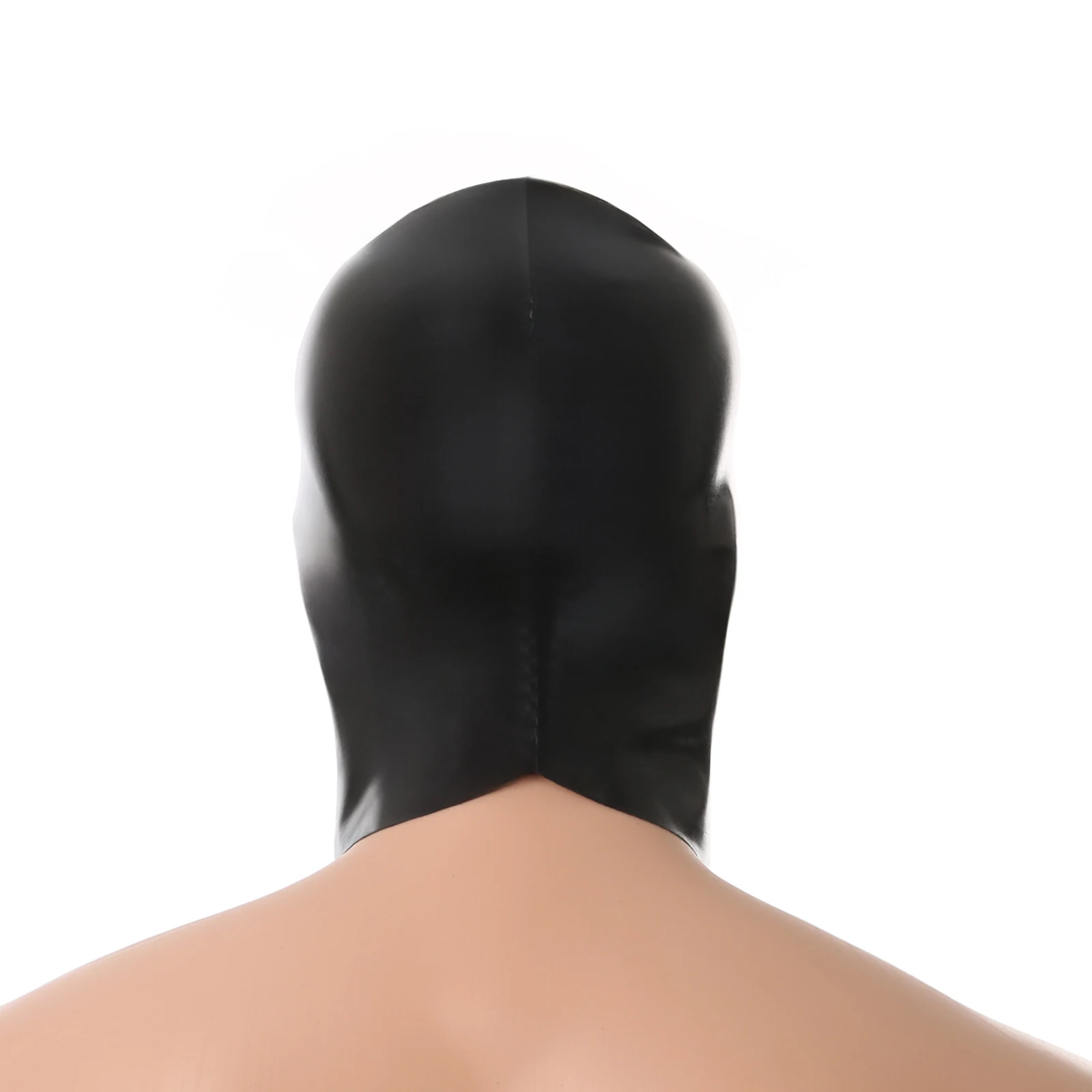 Sexy Cosplay Mask Fetish Faux Leather Full Face Hood Adult Women Men Party Games Blindfold Black BDSM Headgear Performance 5