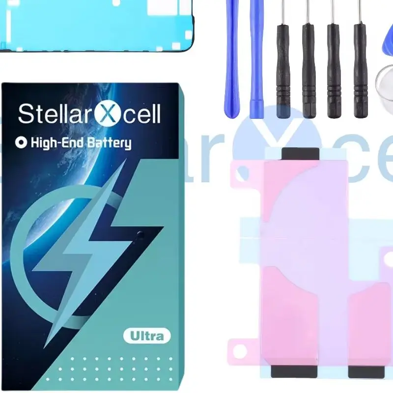 StellarXcell Ultra Original BMS flex Battery  7037 TI for IPhone 11promax12 13 13mini 13promax 14 14prommax ip7plus 8plus XSMAX