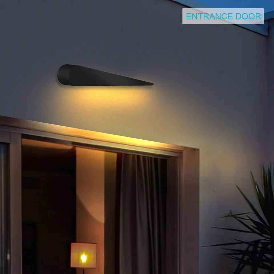 

Modern Indoor Wall Lamp Modern Decorative Art Lighting Minimalist Foyer Light Creative Exterior Wall Lamp Aluminum Living Room K