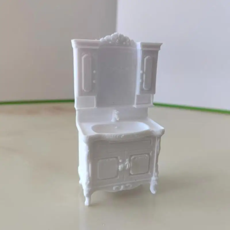 1Pcs 1/12 Mini Bathroom Sink Platform Dollhouse Furniture Model DIY Home Scene Decoration