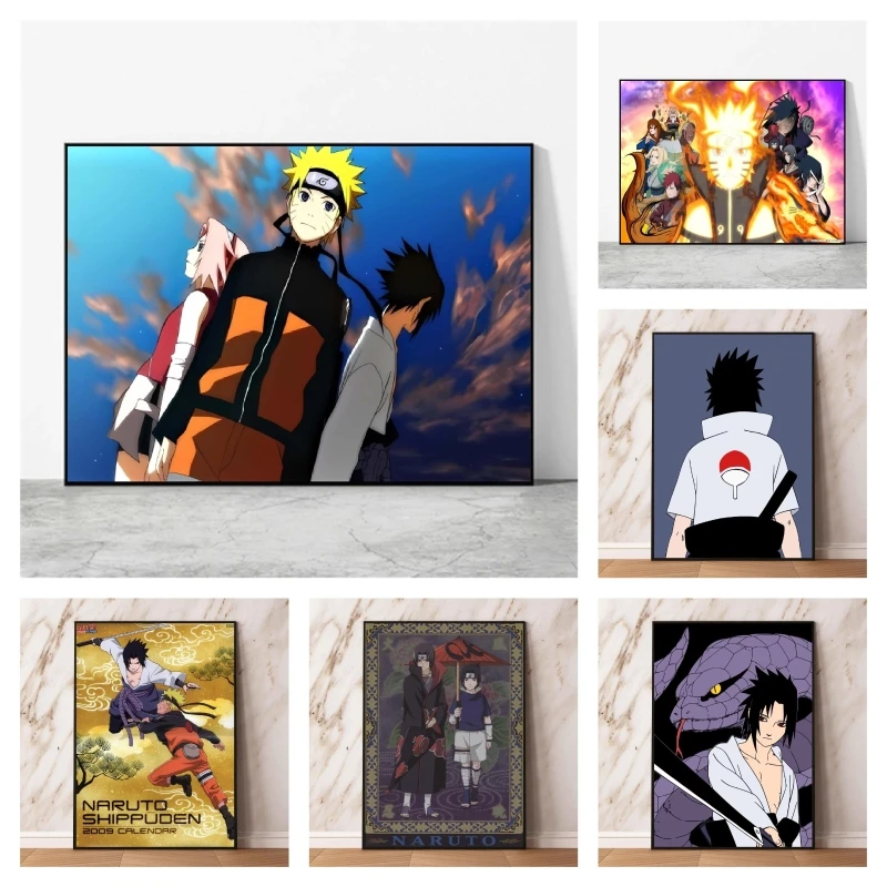 

Poster And Painting NARUTO uchiha sasuke Cuadros Best Gift Wall Art Modular Prints Classic Picture Comics Pictures Decor Gifts