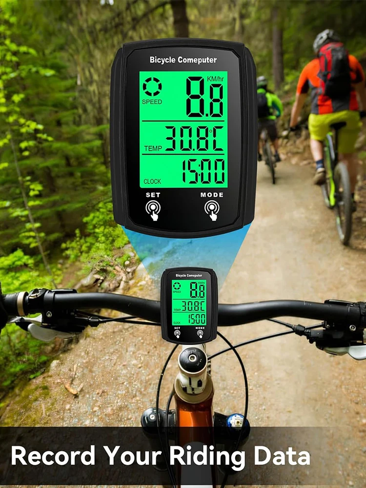 AliExpress NONE 1Set Cycling Computer Speed Sensor for Cycling Bike Sensor for Cycling Computers Cycle Digital Odometer Computer Waterproof LCD