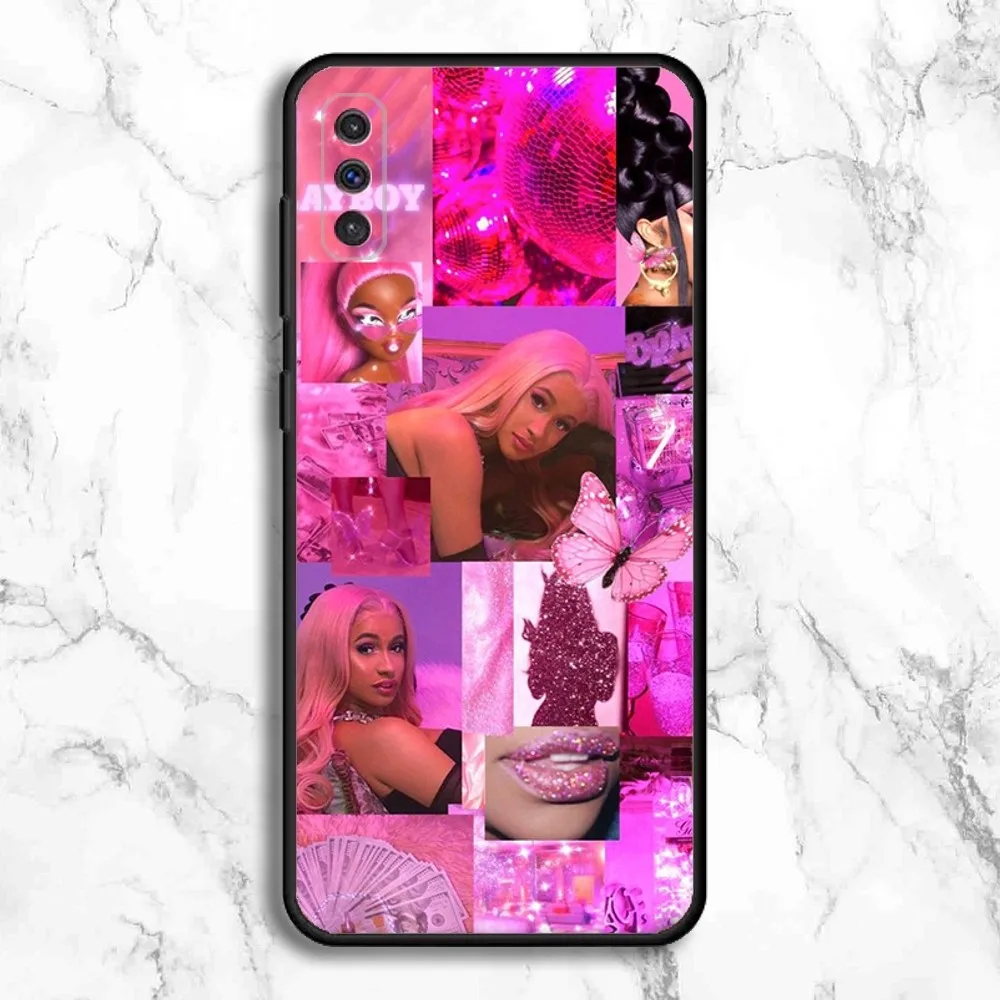 Cardi B Rapper Singer Phone Case For Samsung Galaxy A13,A21s,A22,A31,A32,A52,A53,A71,A80,A91 Soft Black Phone Cover