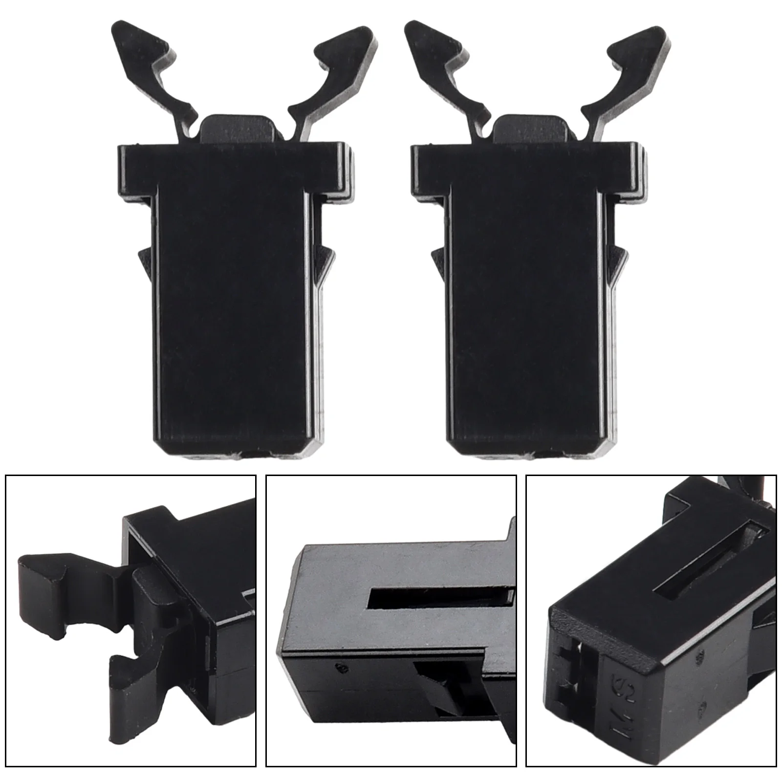 2Pcs Car Console Latch Sunglasses Holder Overhead Console Lock Vehicle Ashtray Latches Trash Can Clamps