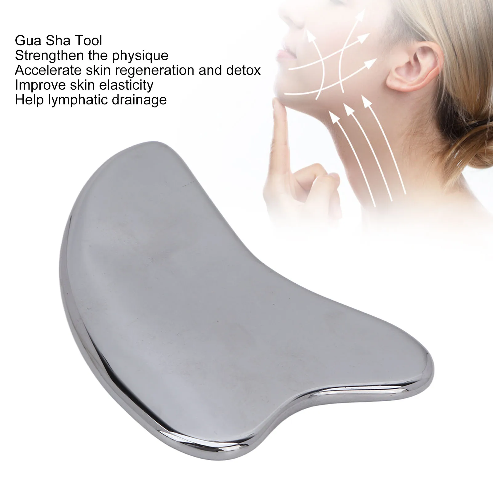 

Соскабливающая доска Terahertz Stone Gua Sha, инструмент для соскабливания, мужской и женский портативный массажер для красоты лица, Лимфодренажный массажер Gua Sha Board