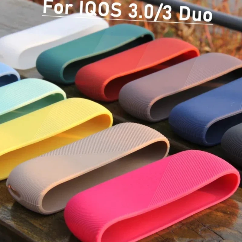 17 Colors New Design High Quality Silicone Case For IQOS 3 Duo Full Protective Cover Side Door Cover For IQOS 3.0 Accessories