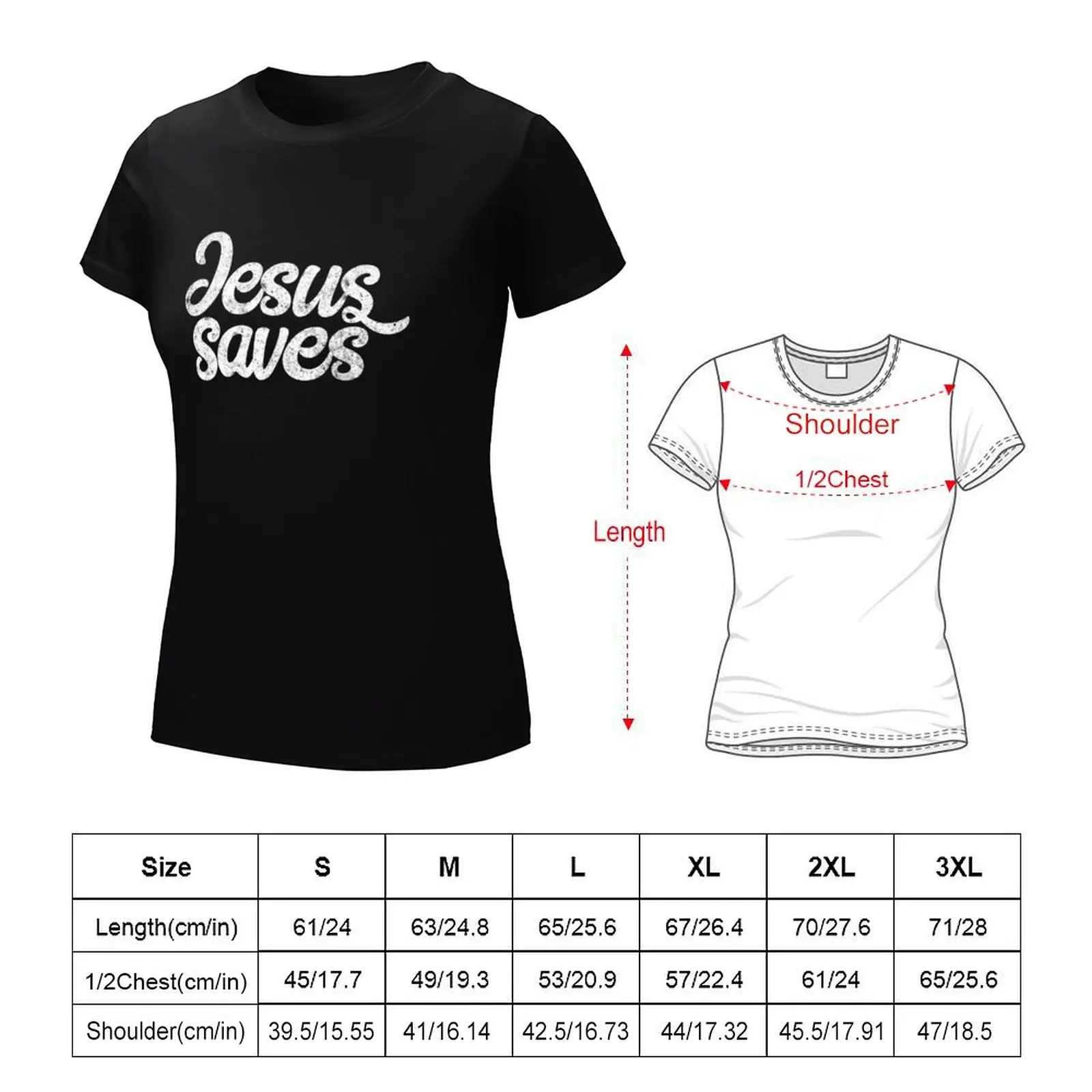 Jesus Saves \t T-Shirt plain quick-drying animal prinfor vintage clothes t-shirts for Women loose fit