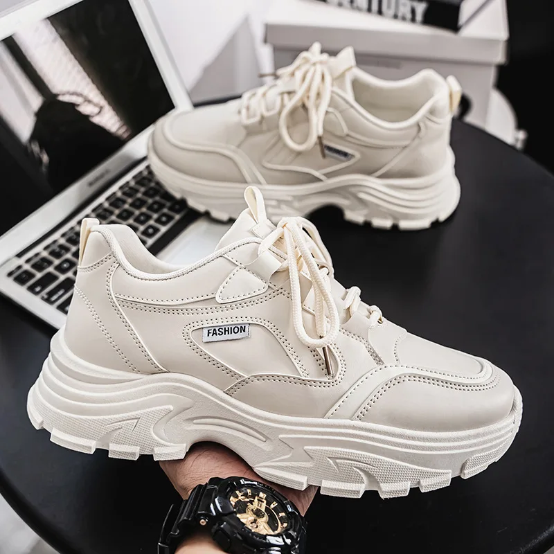 Fashion Mens Sneakers 2024 Autumn Outdoor Breathable Platform Shoes Korean Version All-match Mens Casual Shoe Zapatillas Hombre