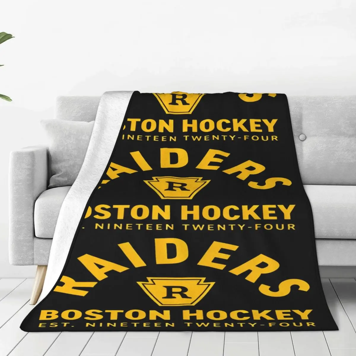 Heated Rivalry Raiders Boston Hockey Printed Blanket Soft Warm Flannel Throw Blanket Bedding for Bed Picnic Travel Home Couch