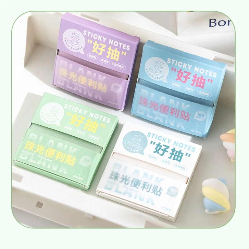 School Supplies Pearlescent pull up notes high value n time stickers boxed sticky ins memo message stickers to reward students