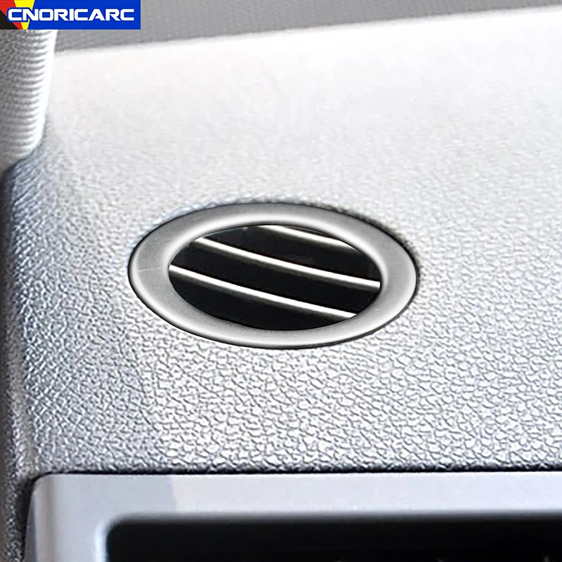 

Car Styling Dashboard Air Conditioner Vent Rings Decoration Cover Trim For Mercedes Benz C Class W204 2007-2014 Stainless Steel