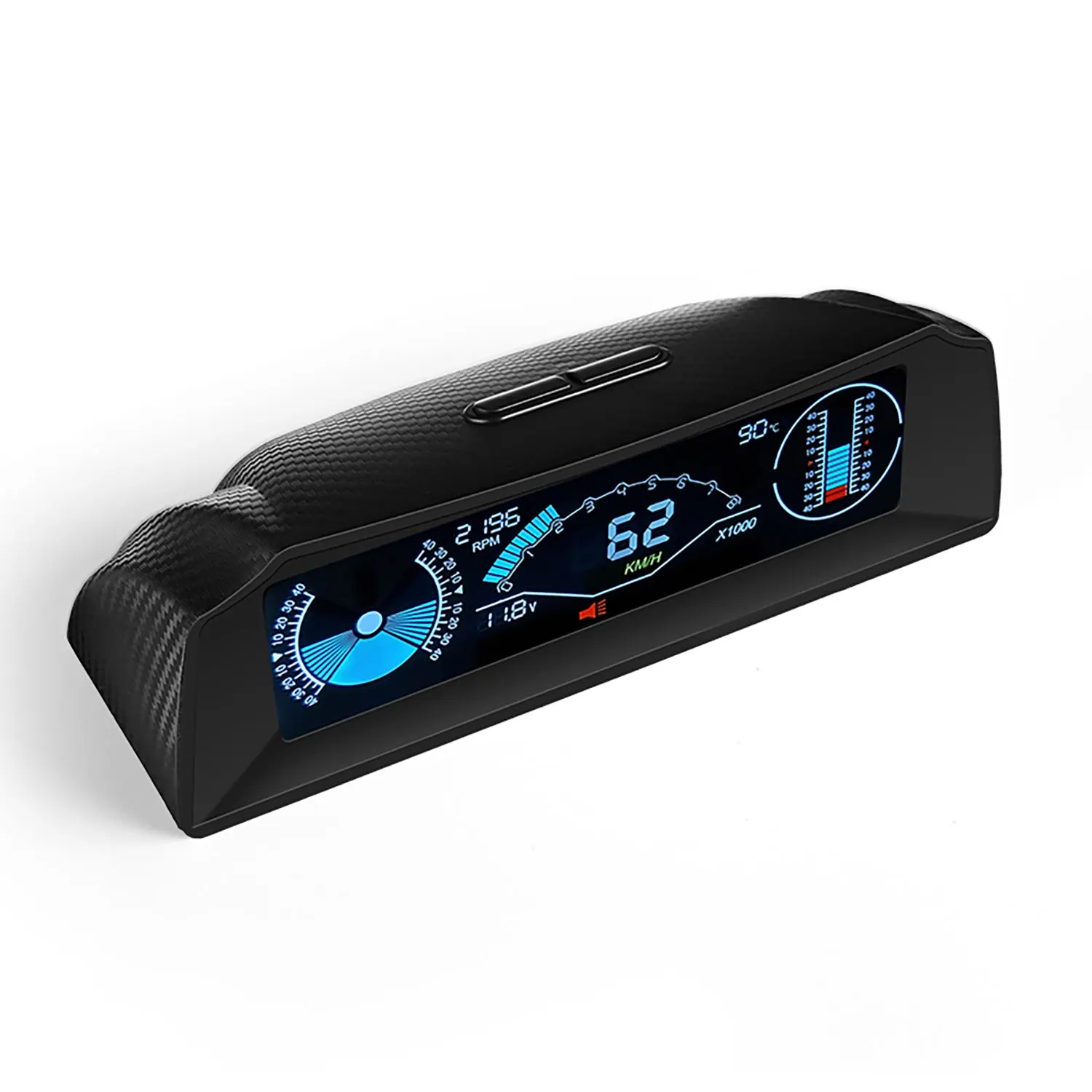 Car Meter X90 OBD Head Up Display Car Speed Meter Slope Meter Vehicle Speed Water Temp Instrument