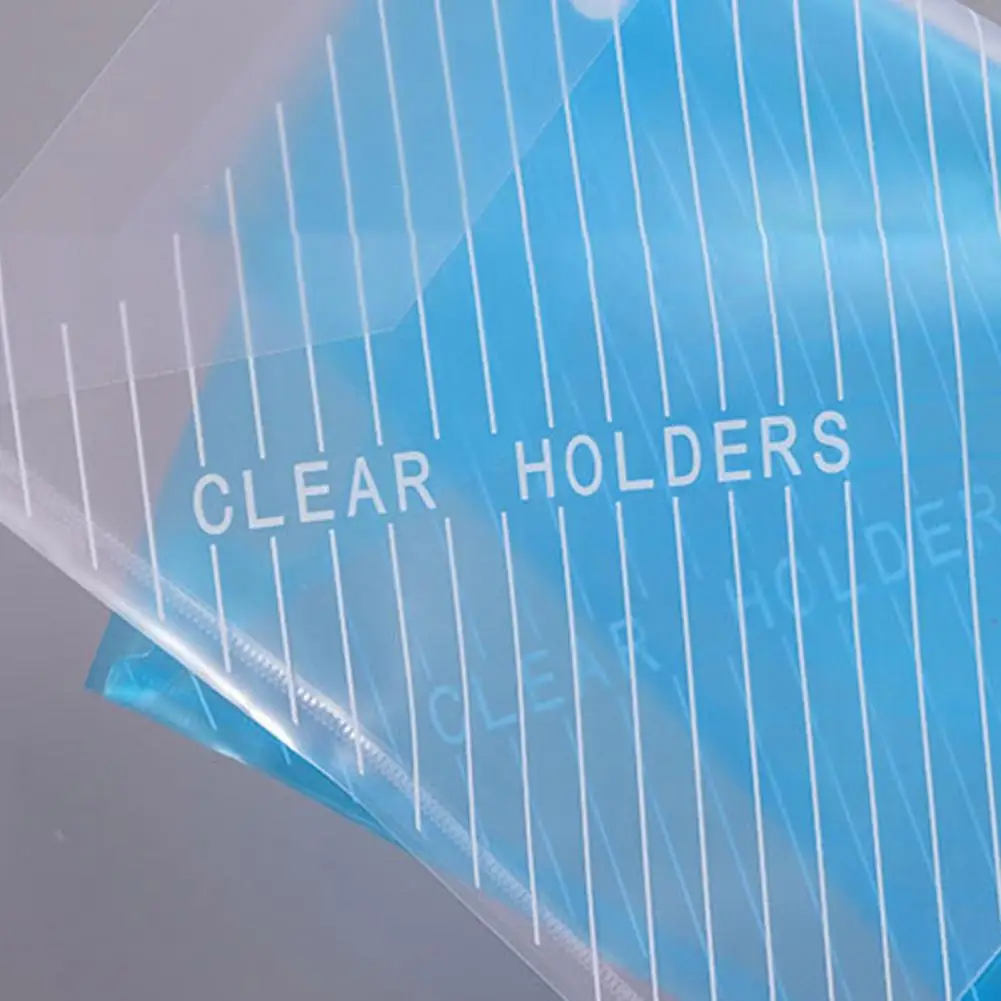 防水ドキュメントバッグセット、ボタン付き半透明ファイルフォルダー、傷に強い、A4サイズ、20個