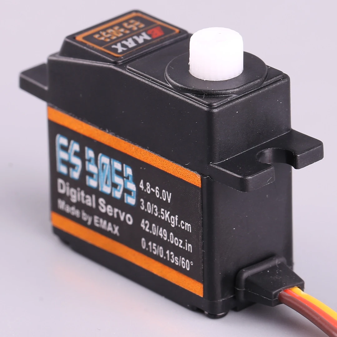 Emax ES3053 Digital Rudder Servo for Model Remote Manipulator Fixed Wing Aircraft 17g Plastic Teeth