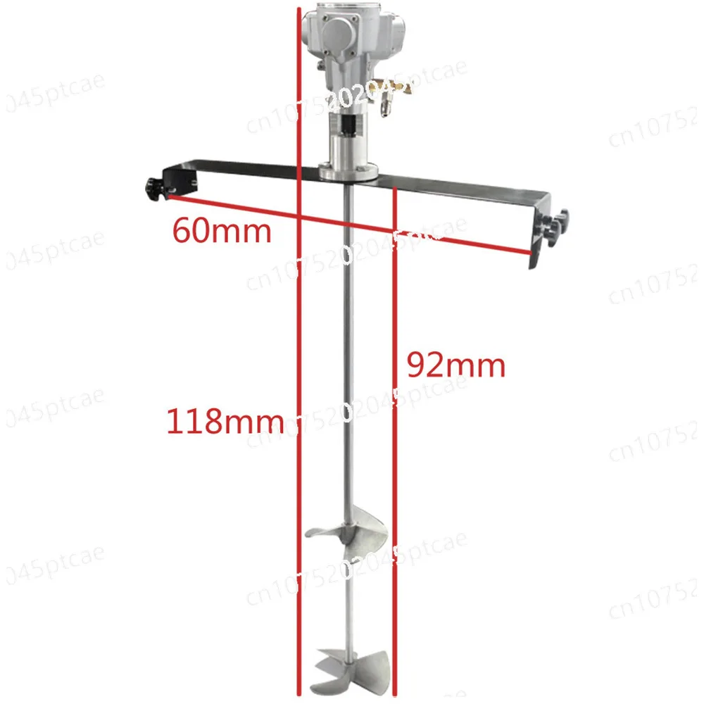 Pneumatic Paint Agitator Machine, 50 Gallon Agitator Tank, 200L