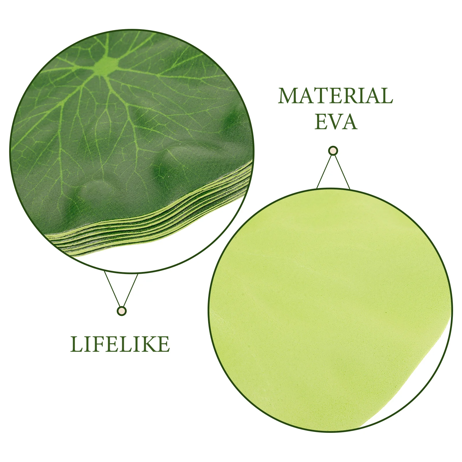 

10Pcs High Simulation Green Lotus Leaf Floating Fish Pond Aquarium Decoration Water Decorative Leaf Floating Plants Aquarium