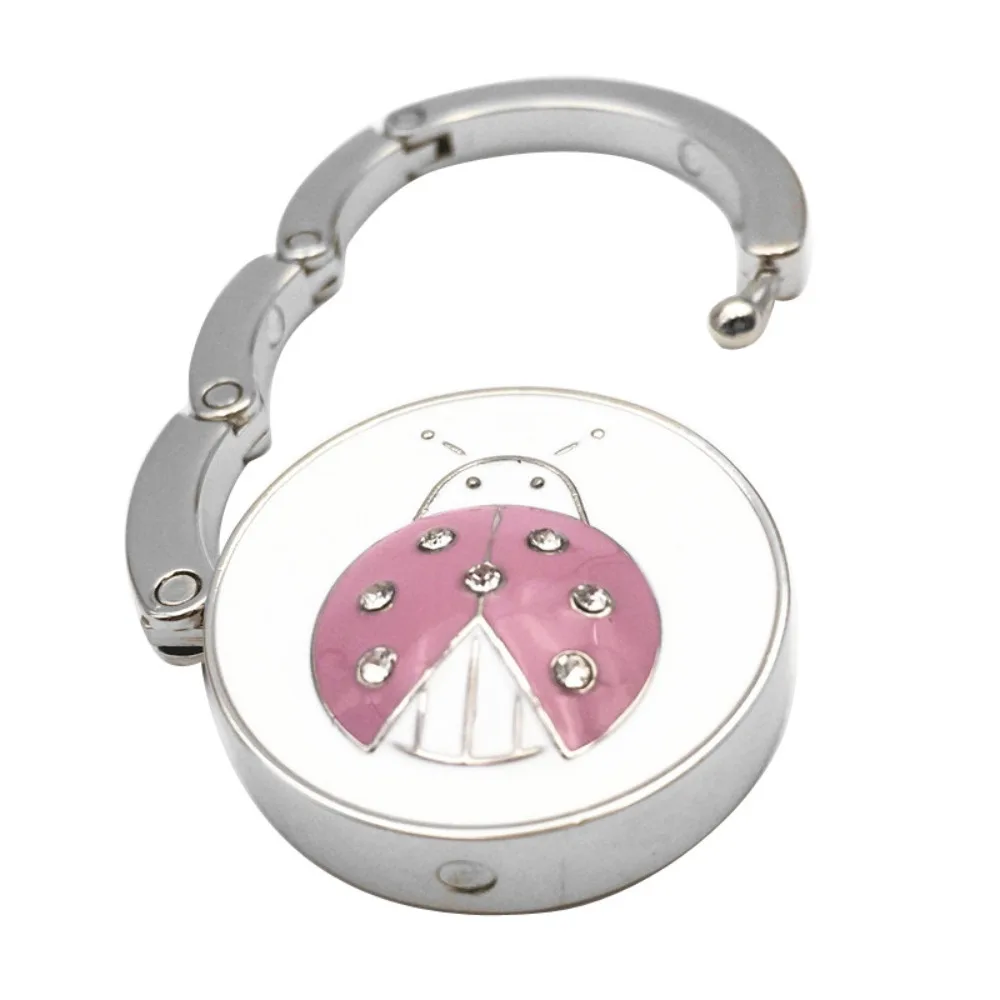 Portable Diamond Desk Hooks Table Hanger Table Clasp Bag Holder Purse Hook Handbag Hanger Folding