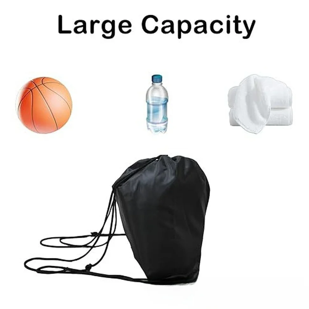 

Motorcycle Helmet Carry Bag Folding Waterproof Oxford Material Drawstring Closure Dustproof Sport Backpack Black