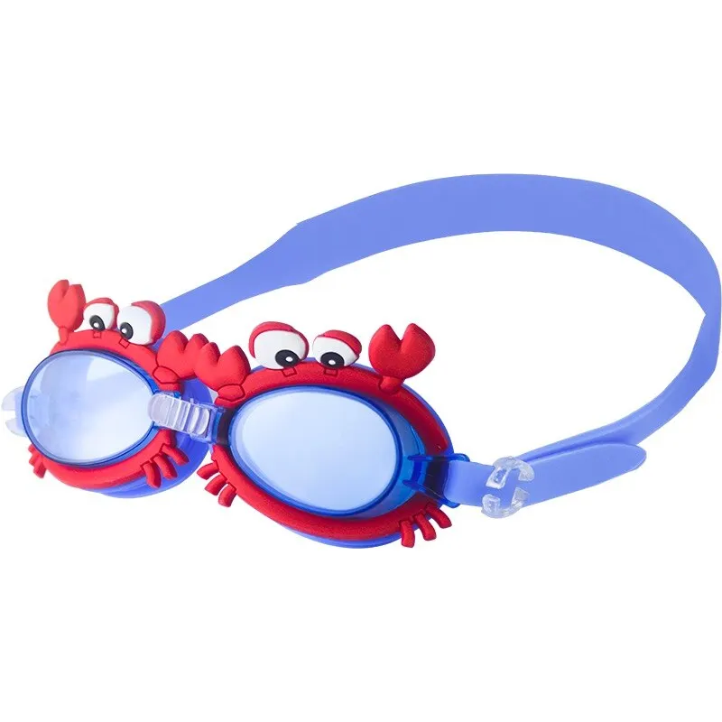 Red Crab Shape Children's Diving Glasses Children Swimming Goggles Waterproof Anti Fog Adjustable Glasses