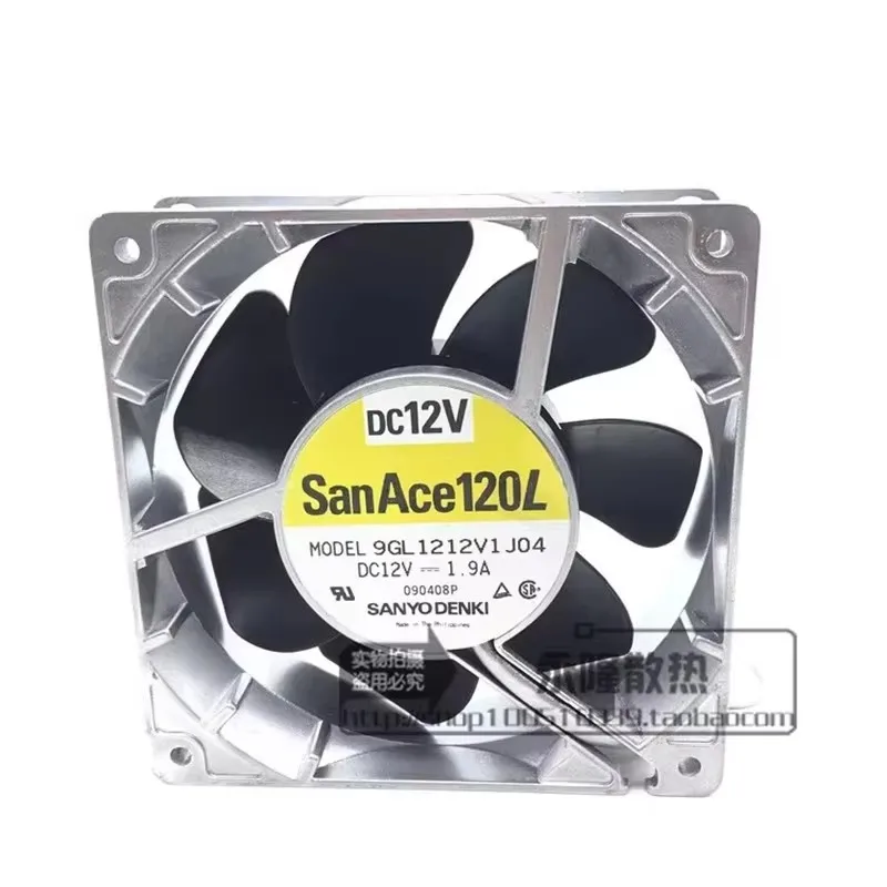 Original 120 * 120 * 38MM 12CM high air volume aluminum frame high-temperature resistant Cooling fan 12V 1.9A 9GL1212V1J04