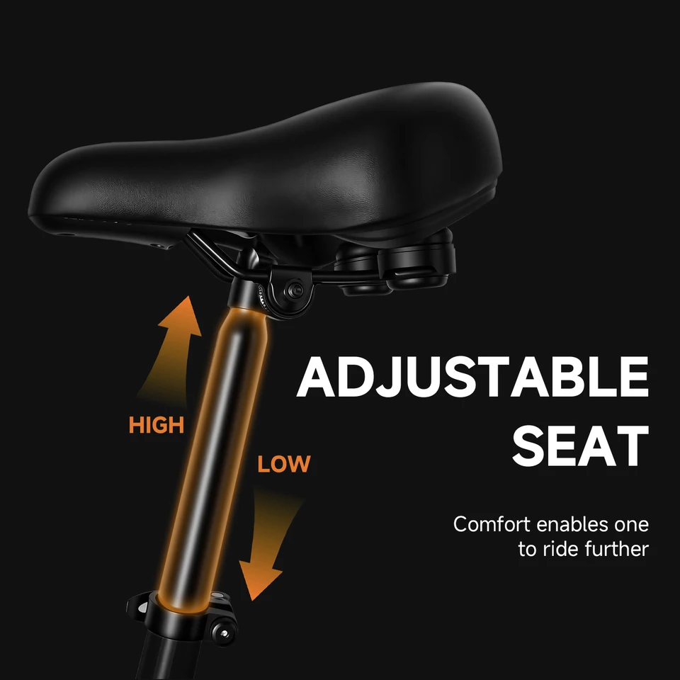 HEZZO T8PRO Foldable Electric Bike for Adults 48V 500W Peak 750W Brushless Motor 16Inch Carbon Steel E-Bike 7.8Ah Lithium Battery Max 25KM/H 30-35KM Range Dual Disc Brake 499Wh 21Miles LED Headlight Commuter Folding E Bicycle image 8
