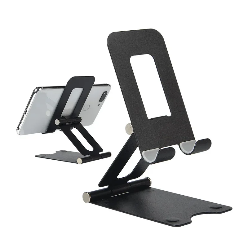 Support de bureau en métal pliable pour téléphone portable, Support extensible pour IPhone IPad, supports réglables