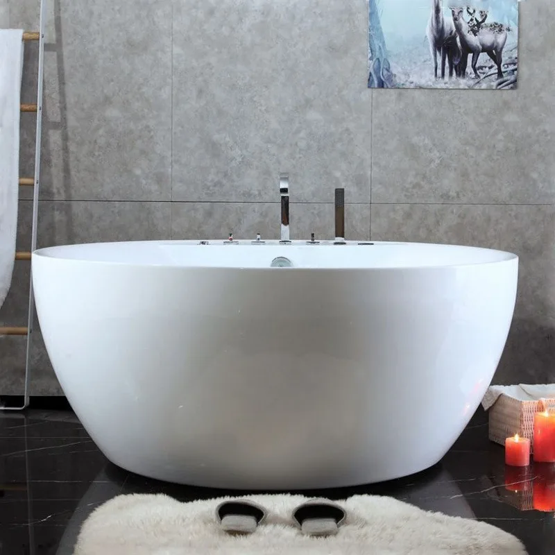 Home Freestanding Round Adult Surf Jacuzzi