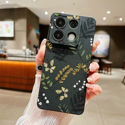 Leaf Pattern Phone Case For Xiaomi Redmi Note 13 12 Pro Plus 5G 12S 11S 11 10S 10 Redmi 12 4G 13C Shockproof Soft Silicone Cover