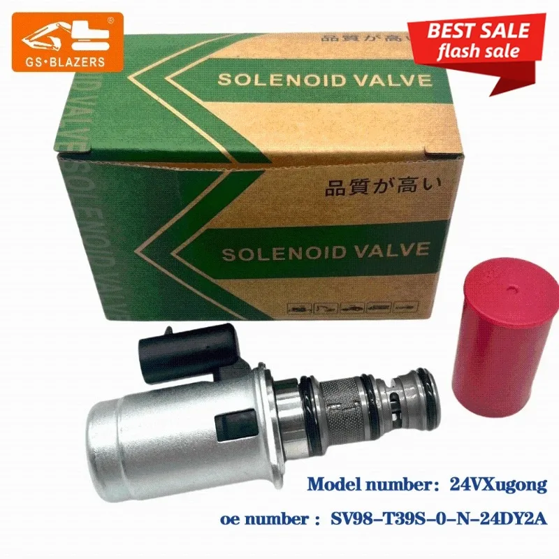 

Excavator Parts 272101034 SV98-T39S-0-N-24DY2A SV98-T39S-0-N-12DY2A Solenoid Valve