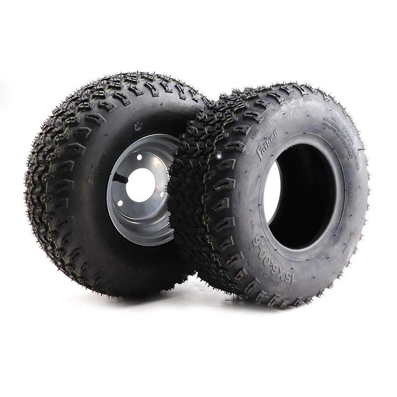 1 piece 15X6.00-6 tubeless wide tire for four-wheel ATV go-kart sightseeing car lawnmower tire accessories