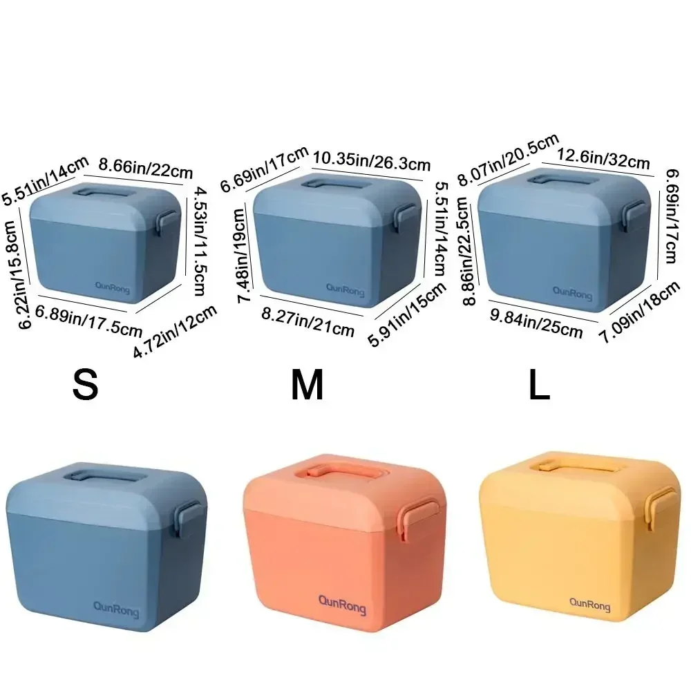 Children Toy Storage Box Household Plastic Tabletop Storage Box Snack Storage Box Colored Clay Block Large Capacity Sorting Box