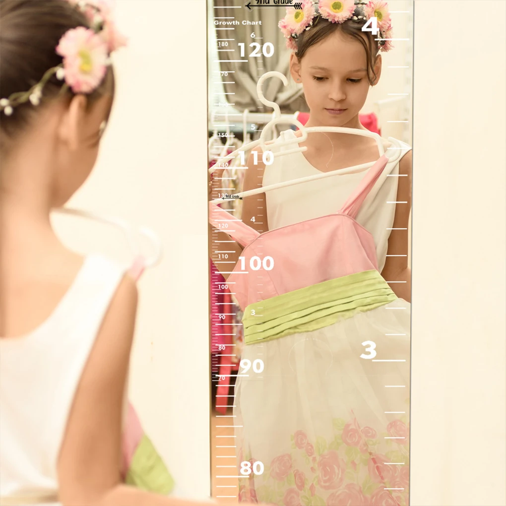 Mirror Growth Chart Kids Height Wall Chart For Height Measurement Mirrors Measuring Chart For Kids