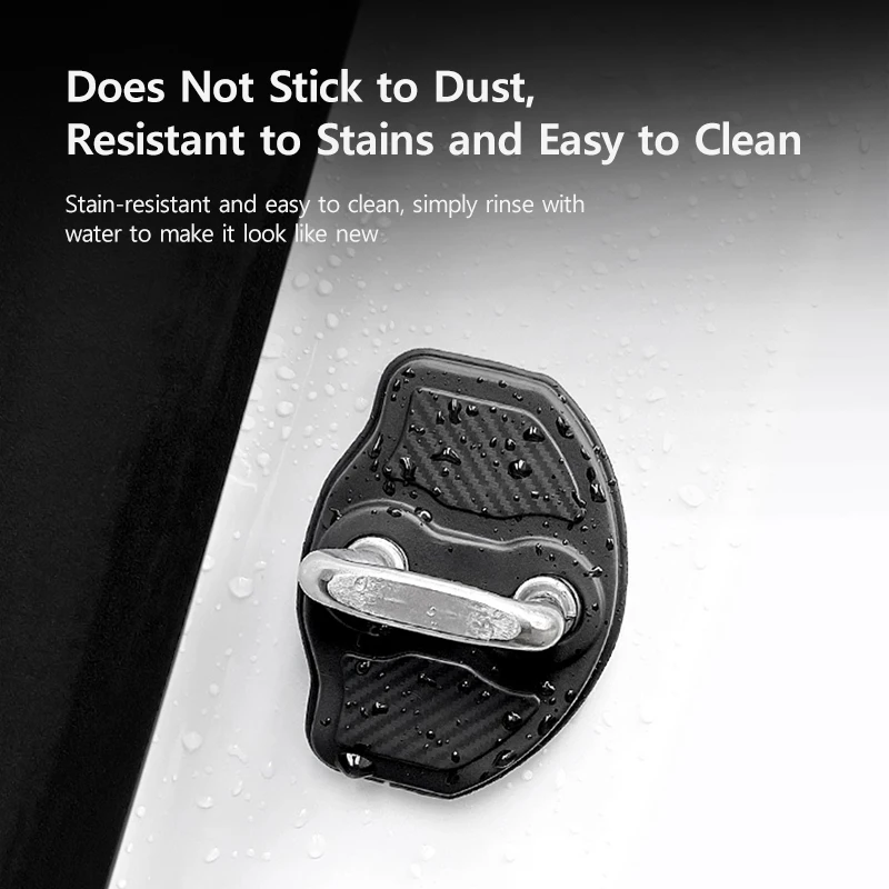 Car Door Lock Protective Cover For Tesla Model Y 2021-2024 Model 3 2021-2023 TPE Silent Shock Absorbing Latches Sleeve Fitting