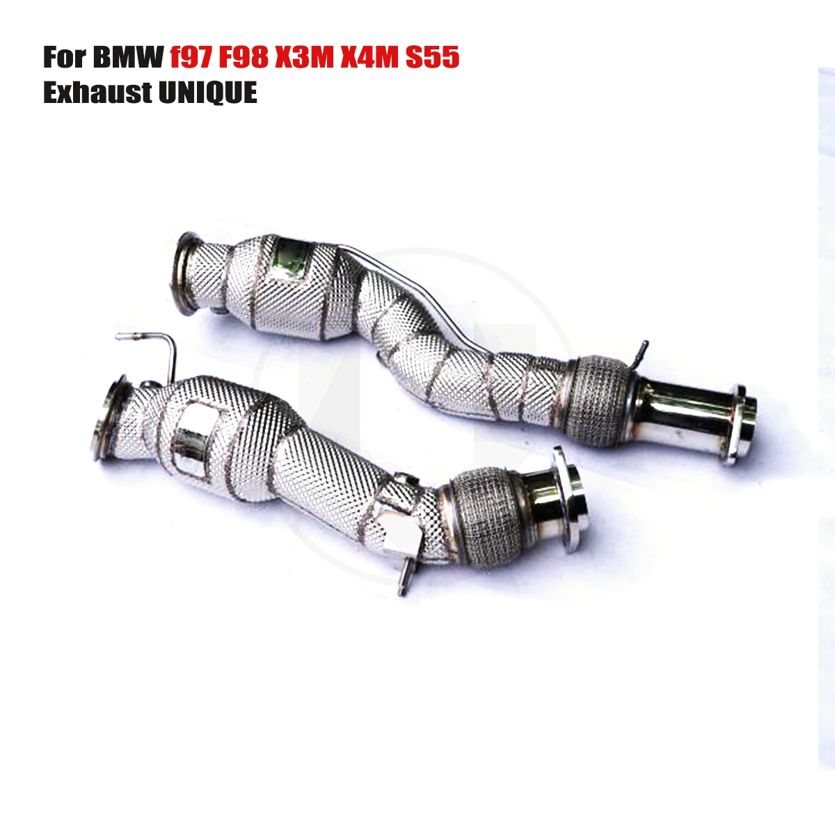 

UNIQUE For BMW f97 F98 X3M X4M S55 With insulator downpipe With cat/without cat exhaust pipe