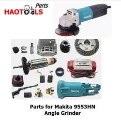 Part for Makita 9553HN Angle Grinder Original Accessories / Rotor Stator Casing Gear Aluminum Head