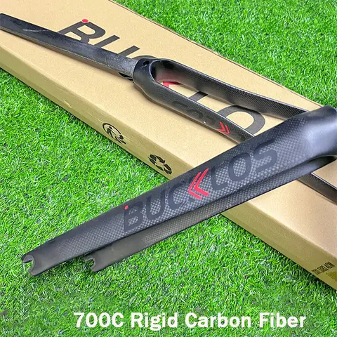 BUCKLOS 700C 탄소 섬유 도로 자전거 포크 자전거 하드 프론트 포크 28.6mm C 브레이크 1-1/8