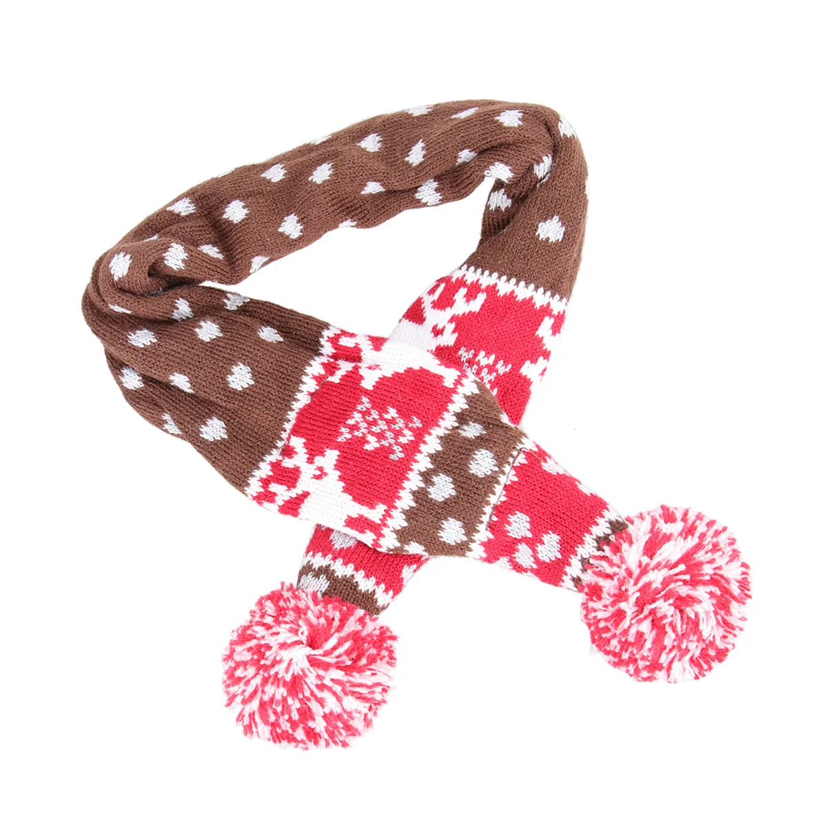 

Pet Scarf Christmas Dog Neckerchief Winter Warm Soft Comfortable Neck Scarf for Christmas Party Photo Taking Size L